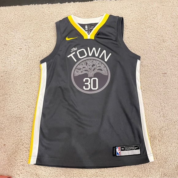 Nike Gray DriFit Stephen Curry #30’ The‎ Town' Youth 10 Jersey RARE